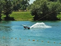 Jarun. Malo jezero, skijanja na vodi 2014. godine